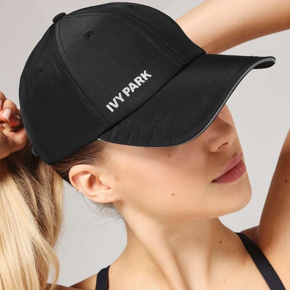 SOLD IVY PARK | Athletic Black Cap - Picture 1 of 6